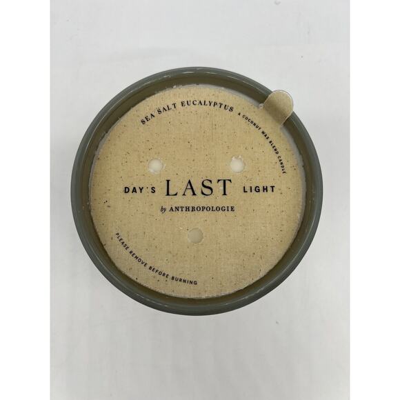 Anthropologie Last Day Light Glass Candle Sea Salt Eucalyptus Set of 4 - Picture 6 of 7